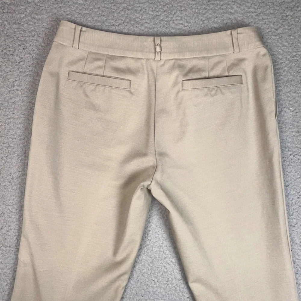 Kate Spade Davis Capri Pants Womens 6 Tan Khaki Stretch Ankle Trouser Casual